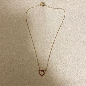 Swarovski heart necklace-gold